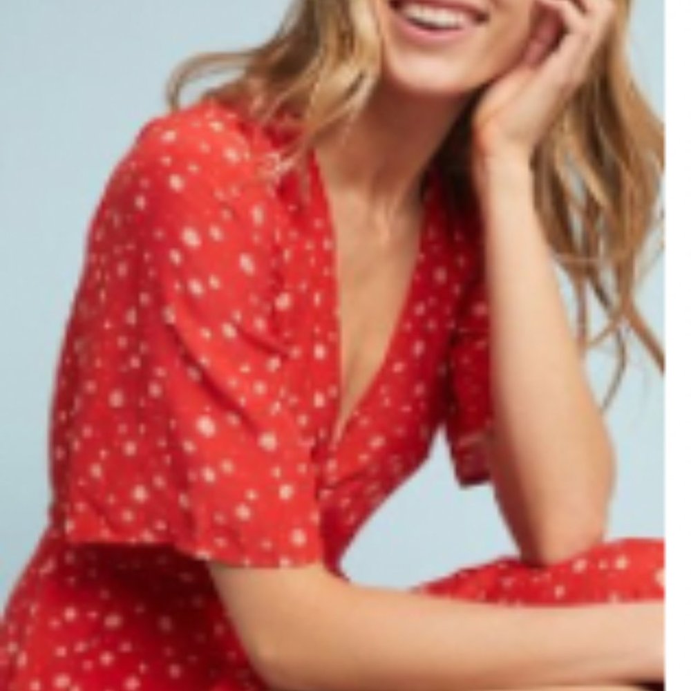 Faithfull the Brand Sarika Wrap Dress.Size 4